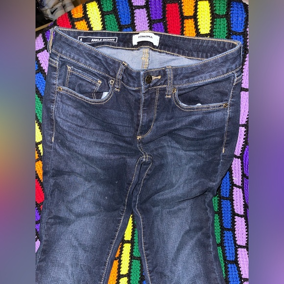 SONOMA ANKLE SKINNY JEGGINGS SIZE 1 - Picture 3 of 10